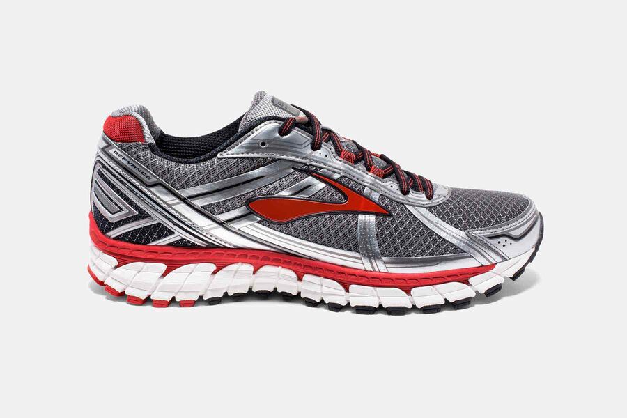 Zapatillas Running Brooks Defyance 9 Hombre Gris/Rojas/Blancas Baratas QYOB14705